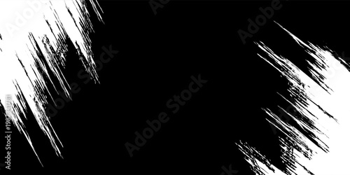 Grunge black texture on white background (Vector). Use for decoration, aging or old layer