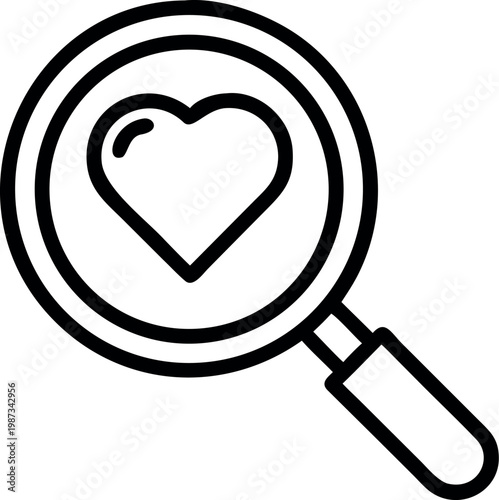 Black and white heart shape with arrow piercing it