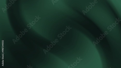 Abstract, dark green background with blurred flowing shadows. Suitable for design projects, backgrounds, covers, and artistic concepts needing depth.