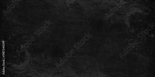 Dark grunge stone texture background with scratches, black slate wall surface for copy space. A dark grunge black chalkboard background, blank grey chalk wall design, vintage surface