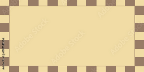 pastel yellow and brown checkered pattern. Seamless vector illustration of a chessboard. Abstract checkered boxes for presentations and banners. Geometric grid of square shape. photo album