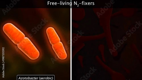 Types of Biological nitrogen fixation.