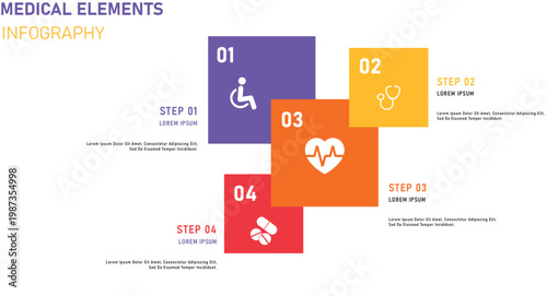 Vector infographic label design 