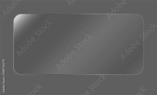 Dark gray smartphone mockup with blank screen isolated on black background