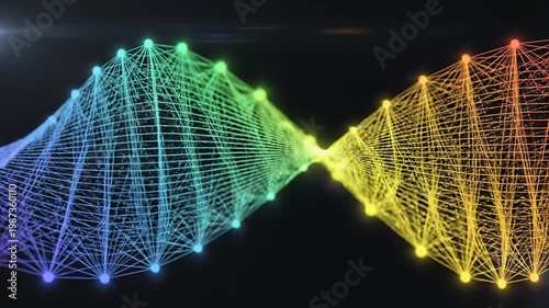 Colorful Network Connections Web Link.