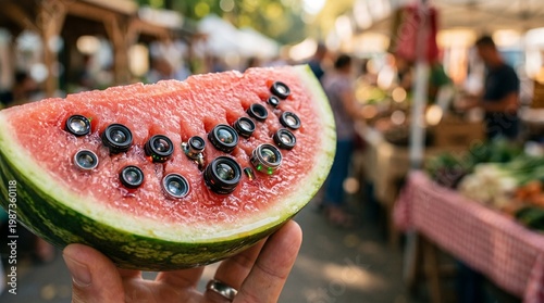 Wallpaper Mural A Vibrant Display of Local Produce in a Lively Outdoor Setting Torontodigital.ca