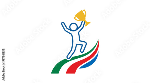 Abstract Concept of Achievement and Success