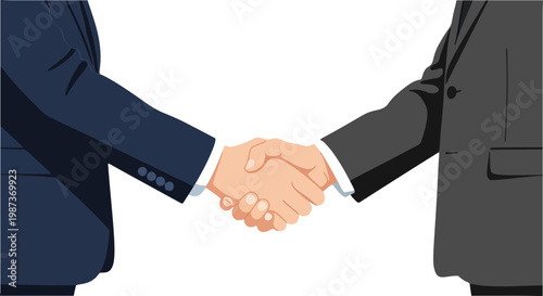 Business handshake agreement between two professionals
