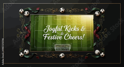 Joyful Kicks & Festive Cheers! A Celebration of Football Spirit with Holiday Greetings