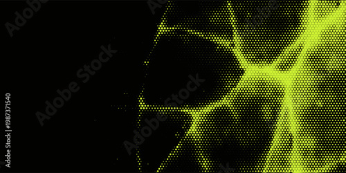 Punk grange background with acid green motion light effect. 90s rave aesthetics. Vector overlay surface.
