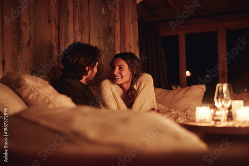 local person stands proudly in front of historic building bathed in soft warm lighting