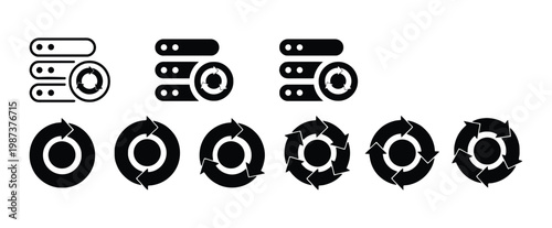 Black and white server and refresh database