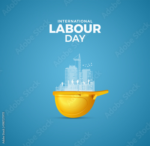 International Labour Day, Happy Labour Day, Creative ads for Workers Day.