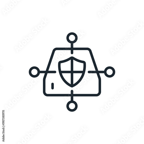 VPN Router Monoline Icon