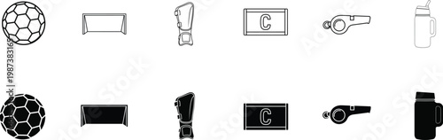 fotbal world cup 2026 icon set