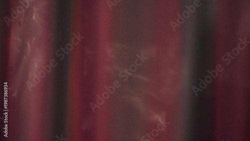 Mysterious smoky ambiance. Nighttime lounge with smoky curtains. Atmospheric scene featuring smoky curtains and romantic music environment