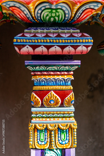 India Colorful temple in thailand