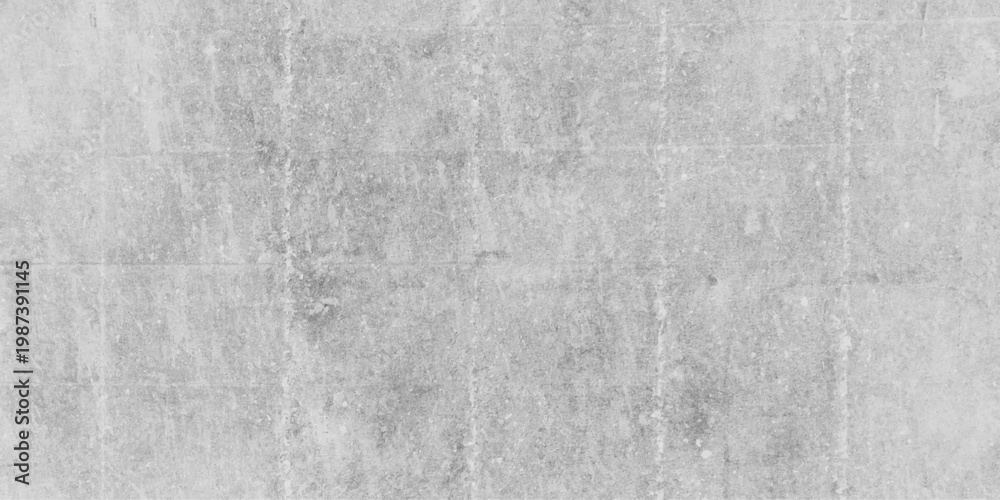 Fototapeta premium White gray concrete stone cement wall surface texture backdrop. Old grunge wall with scratches and cracks. Stone texture for painting on ceramic tile grunge background texture in wide banner format.