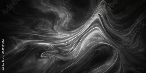 Abstract Swirling, smokey, abstract, grey, dark image. for website, background, branding