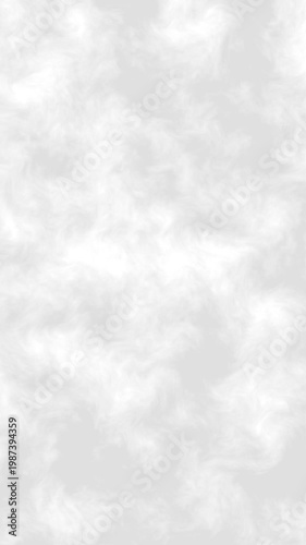 Light Gray and White Seamless Looping Abstract Fabric‑Like Cloud Animation - Soft Flowing Smoke Texture Background. Looping abstract 4K animation blending the motion of flowing fabric.