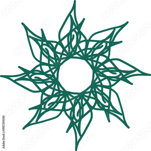 abstract flower design