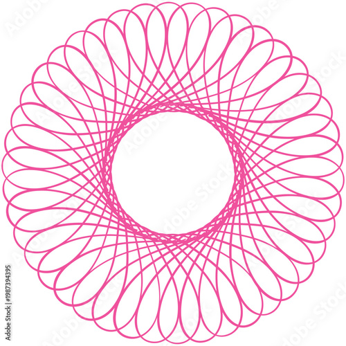 pink flower isolated on white