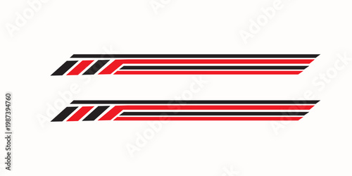 car body sticker design vector