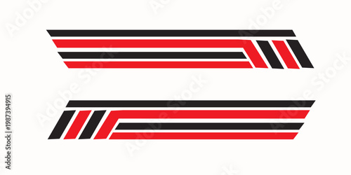 car body sticker design vector