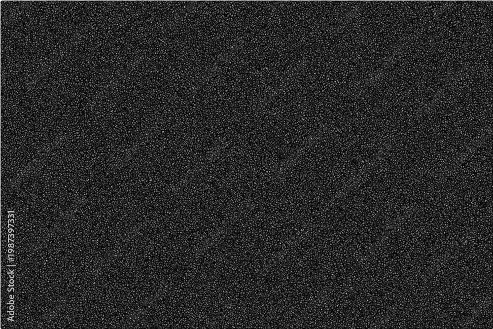 Fototapeta premium A closeup of a dark black leather and textured fabric material surface showing a detailed grain pattern and rough textile structure for a macro backdrop design