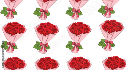Red Rose Bouquet Set