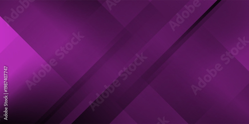 Abstract purple geometric background with layered diagonal shapes, smooth gradient lighting and modern elegant design