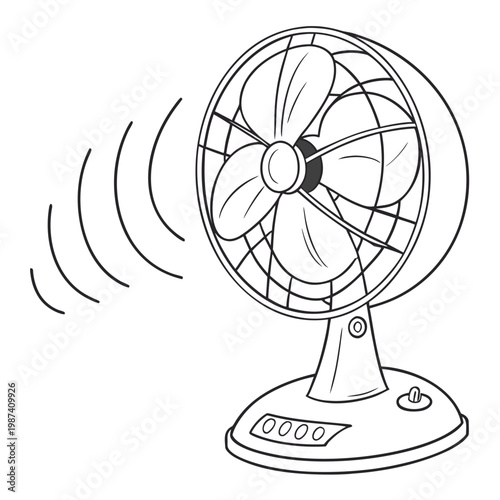 Electric fan with airflow cooling appliance