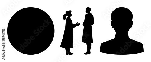 Mentor guidance icon set with solid black symbol on white background featuring mentorship, guidance, icon with clarity and professionalism