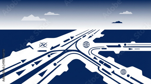 Highway Interchange Roadway System Design.