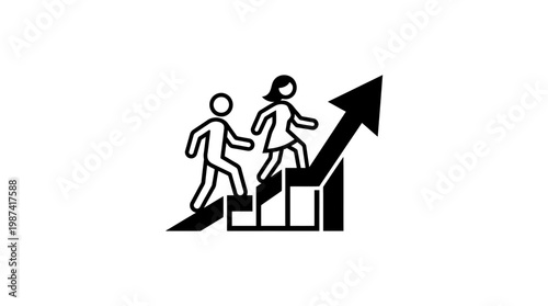 Business Growth and Career Progression Icons