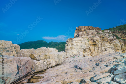 Wallpaper Mural Longdong Bay Cape Coast Landscape - Northeast and Yilan Coast National Scenic Area. Shot in Gongliao District, New Taipei, Taiwan at sunrise. Torontodigital.ca