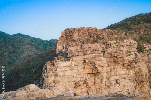 Wallpaper Mural Longdong Bay Cape Coast Landscape - Northeast and Yilan Coast National Scenic Area. Shot in Gongliao District, New Taipei, Taiwan at sunrise. Torontodigital.ca