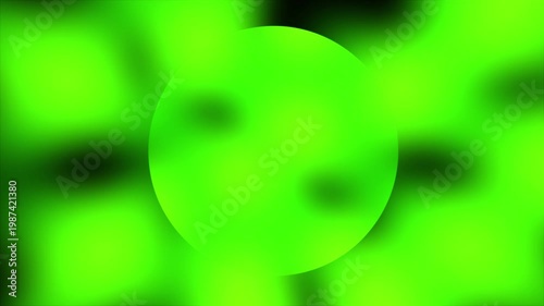 Abstract green glowing liquid sphere with fluid plasma motion background seamless animation loop