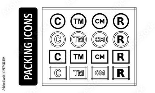 COPYRIGNT-Trademark-Registered-CM MARK VECTOR LOGO SIGN