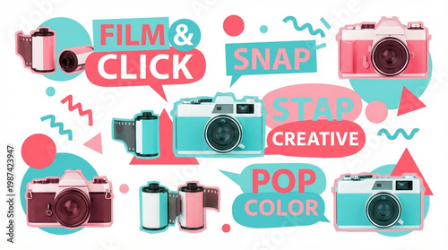 Cameras and photography equipment collection.