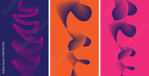 Abstract fiery background with flowing flame shapes in modern vector illustration design