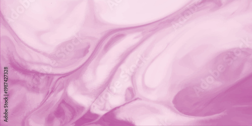 An elegant abstract pink and purple silk background features soft flowing waves of satin fabric with a smooth luxury texture and light curved patterns