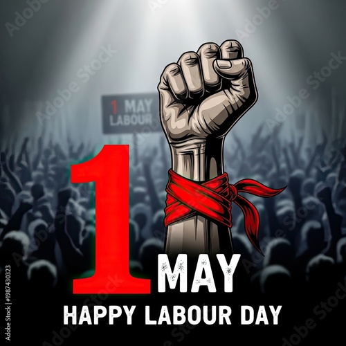 Happy labour day a powerful symbol of workers' rights and solidarity