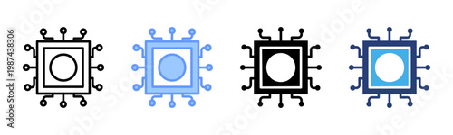Hardware icon set multiple style collection