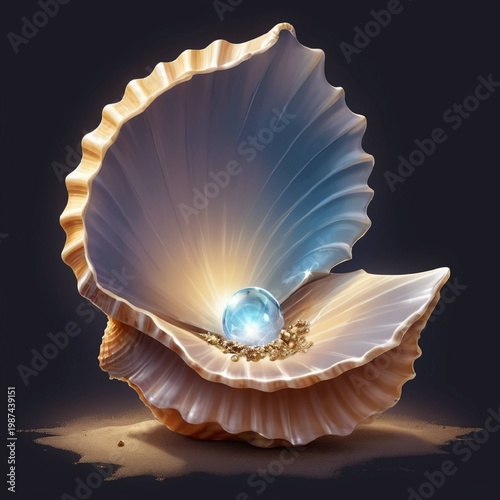 pearl necklace on a white background