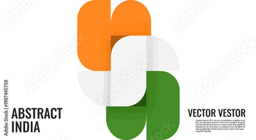 Abstract India Vector Graphic Design.