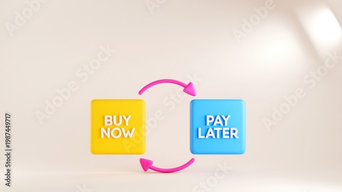 Buy Now Pay Later Concept - Modern 3D Graphic Illustration