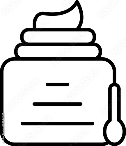 Body Scrub Line Icon, Body Scrub Outline Icon, Body Scrub Simple Icon