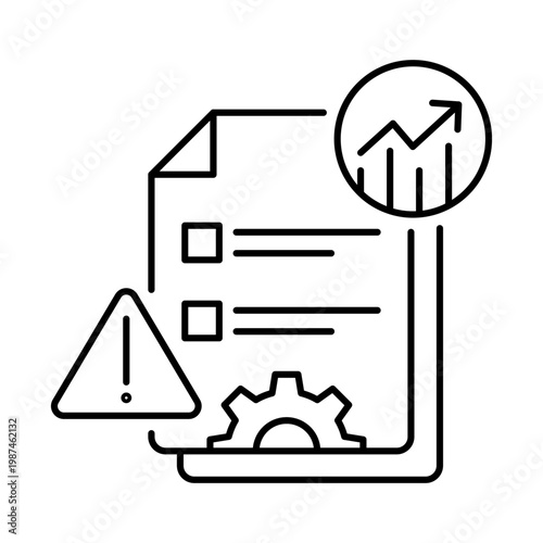 Risk Management Icon, Identifying Threats and Control Measures for Safer Operations, Supporting compliance, resilience, and informed business decisions