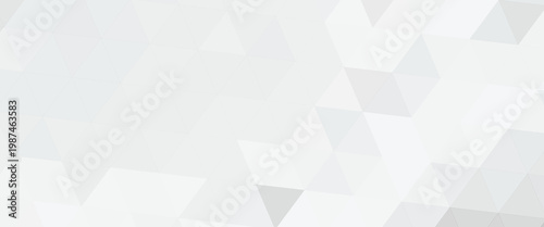 Abstract white background with silver effect. Light gray colour texture. Grey blue modern pattern. Gradient textur. Triangle patern. Triangular backdrop. Design bg business print